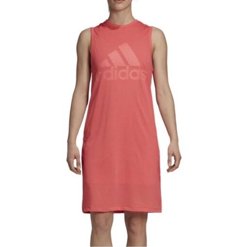 Adidas Women’s SID Logo Sleeveless Mesh Dress Small NEW. 1326